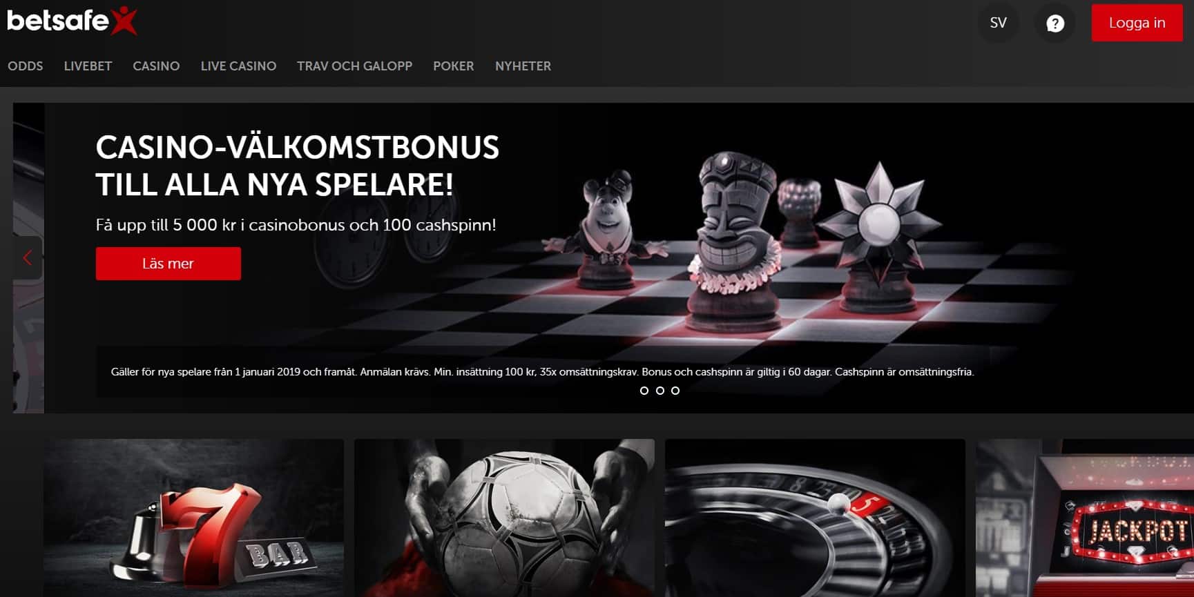 Betsafe Casino screenshot