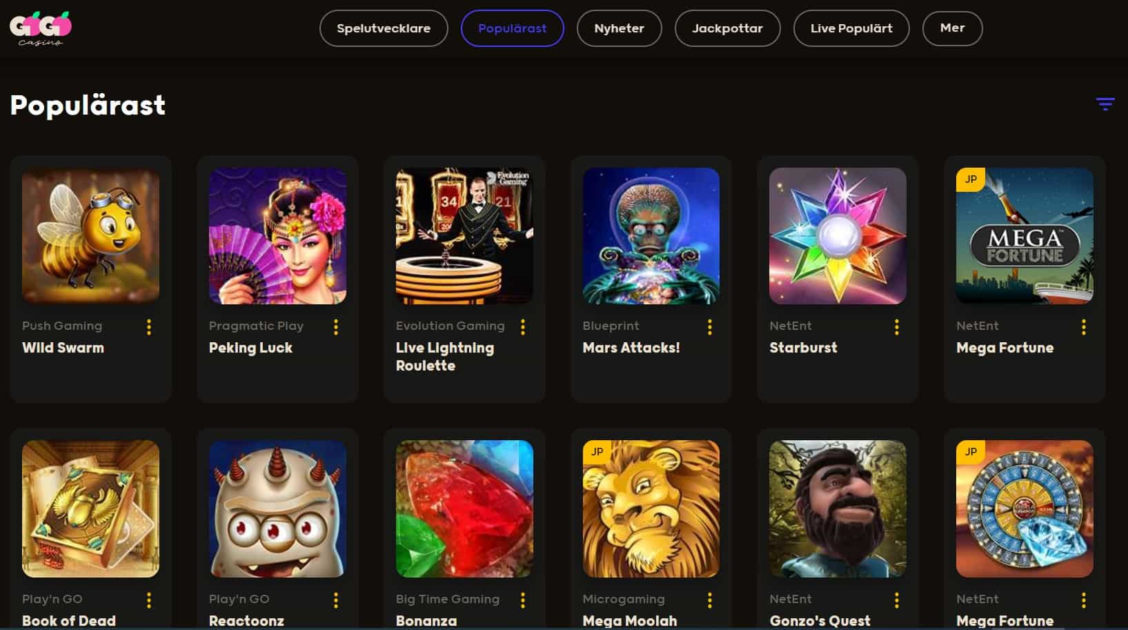 Gogo Casino screenshot